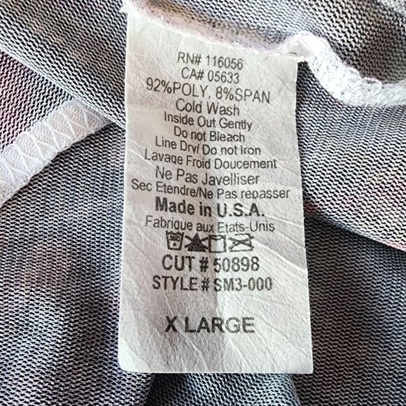 Jess & Janes Womens XL Duster Cardigan Multicolor Mesh Sheer Boho Hippie Retro - Picture 8 of 9